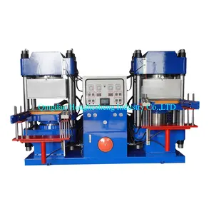 Máquina de vulcanización de prensa hidráulica al vacío de goma 200T, máquina de moldeo por compresión con certificado CE