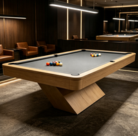 Nouvelle table de billard de luxe sur mesure, design professionnel moderne de haute qualité, 9 pieds, 8 pieds, design en ardoise, cuir, bois massif, table de billard 7 pieds