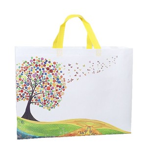 Sacs <span class=keywords><strong>écologique</strong></span>s réutilisables personnalisés sac à provisions en tissu non tissé en polypropylène laminé imprimé avec logo personnalisé cadeau - Product Image 5