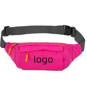 Custom Logo Promotion Outdoor Lightweight Oxford Material Zipper Closure Fashion Multifunctional Waist/Shoulder/Chest <b>Bag</b> - Product Image 1