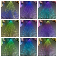 Guirlande lumineuse LED à pixels adressables DMX512, double fil porte-câble, contrôle individuel par point, programmable