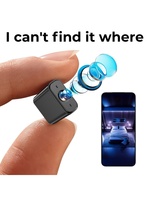 Mini caméra puissante avec vision nocturne et détection de mouvement - Caméra de sécurité portable pour la surveillance à domicile et des véhicules