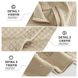 Sudadera Casual de Otoño Invierno para Hombre, con Cierre Frontal, Tejido Jacquard, Gruesa y Cálida, con Etiqueta, Tallas M L XL XXL - Product Image 4