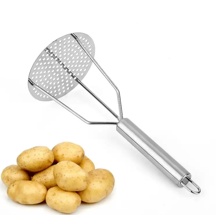 Metal Potato Ricer Utensílio Alimentar Legumes Frutas Imprensa Manual Portátil Espreitador De Batata De Aço Inoxidável Compactador De Lama