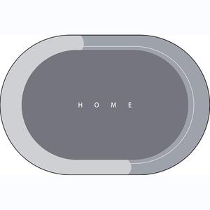 Hot Sale OEM Waterabsorb Quick Dry <strong>Badmat</strong> Anti Slip Rubber Diatom Ooze 3D Soft Mats Print Anti Slip Diatom Bathmat - Product Image 2