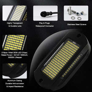 Bộ đèn đá Kingshowstar giá sỉ 219 đèn LED kèm module 12V, phụ kiện ô tô, siêu sáng, màu trắng tinh khiết - Product Image 4