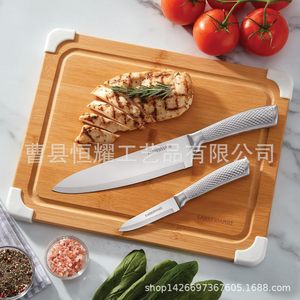 เขียงไม้ไผ่เฮงเหยาโอ้ ขนาด 35.6x27.9x1.5 ซม.  แบบกันลื่น สำหรับหั่นเนื้อ ขนมปัง ชีส - Product Image 4