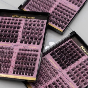 Thiết Kế Mới DIY Lash Kit Phân Khúc Lông Mi 20D 30D 40D Cá Nhân Cụm Lụ<span class=keywords><strong>a</strong></span> Fluffy Người Hâm Mộ Hôn Miễn Phí Lông Mi Tự Làm Lông Mi Mở Rộng - Product Image 3
