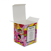Boîtes en papier enduites personnalisées au fini brillant pour tasse à café et tasse en verre Emballage boîte cadeau réutilisable avec logo en relief