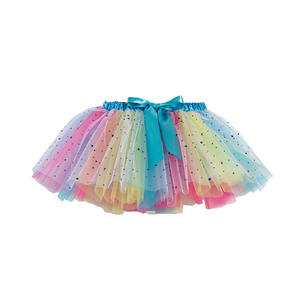 Jupes tutu de sorcière <span class=keywords><strong>d</strong></span>'Halloween pour filles avec tulle noir et <span class=keywords><strong>orange</strong></span> et doublure douce, costumes de télévision et de cinéma pour enfants - Product Image 2