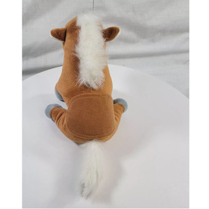 7321แผงคอสีขาวขนนุ่มรูปม้าสีน้ำตาลขนาดเล็กพร้อมหางสั้นผ้ากำมะหยี่ของเล่นสัตว์ของขวัญสำหรับเด็กเล่นตุ๊กตา<span class=keywords><strong>ม้า</strong></span>ตัวเล็ก - Product Image 4