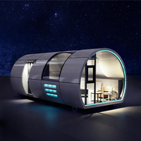 Maisons capsules de camping pour observer les étoiles avec commande vocale intelligente, entièrement meublées, maisons préfabriquées de luxe