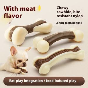 Juguetes Masticables para Perros de Nailon Duradero y Ecológico de la Marca M, <span class=keywords><strong>Huesos</strong></span> Molares y con Forma de Pescado con Sabor a Pollo, Recompensa de Uso Diario para Comer y Jugar - Product Image 5