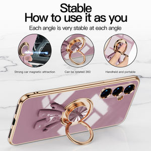 Funda de Lujo para Teléfono <span class=keywords><strong>Samsung</strong></span> Galaxy S21 S20 Note 20 Ultra Plus FE 9 10 5G Note9 A52 A72 <span class=keywords><strong>4G</strong></span> <span class=keywords><strong>a</strong></span> <span class=keywords><strong>52</strong></span> con Soporte de Anillo - Product Image 3