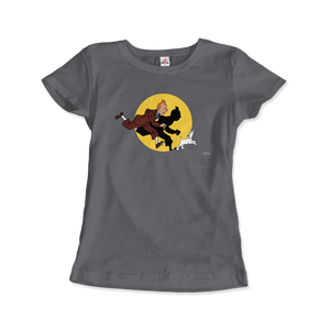 T-shirt Tintin et Milou (Snowy) frappés par un projecteur - Product Image 4
