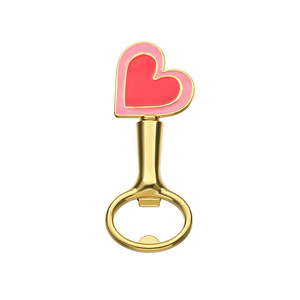 Ouvre-bouteille en forme de cœur en alliage de zinc, or et argent, cadeau pour la Saint-Valentin, fête de mariage, ouvre-bouteille de bière - Product Image 5