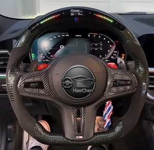 Volant en cuir Nappa haut de gamme sur mesure, option de couleur de surpiqûres, compatible avec tous les modèles BMW <span class=keywords><strong>E</strong></span>, F, G, volant M Sport - Product Image 6