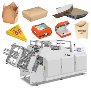 2024 sıcak satış otomatik kağıt Fast Food kutuları yapma makineleri yemek kabı biçimlendirme makinesi