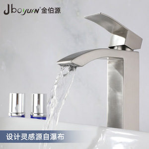 Stainless Steel <b>Basin</b> Faucet <b>Single</b> Handle Ceramic Valve Deck Mounted Hot Cold Water Sink <b>Tap</b> - Product Image 3