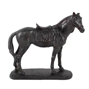 Vente directe d'usine Décor de statue de jardin Extérieur durable Grand cheval personnalisé Sculpture en bronze