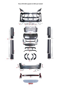Kit de Carrocería HC300 2025, Nuevo, Universal, de Alta Calidad, para Hiace 2019, Actualización 2025, Diseño <span class=keywords><strong>Kaiser</strong></span> Crown, Parachoques con 1 Año de Garantía - Product Image 5