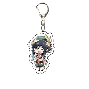 Simpatico portachiavi Genshin impatto Noelle Amber Mona Barbara Klee Diluc <span class=keywords><strong>Fischl</strong></span> gioco di saccarosio accessori per ciondoli in acrilico fan regalo di Natale - Product Image 5