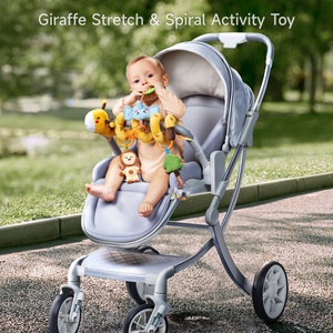 Jouets sensoriels <span class=keywords><strong>pour</strong></span> poussette Tumama, girafe en peluche, jouets mobiles <span class=keywords><strong>pour</strong></span> berceau et siège auto, jouets à couinements <span class=keywords><strong>pour</strong></span> nouveau-nés, hochets suspendus en spirale <span class=keywords><strong>pour</strong></span> poussette - Product Image 2