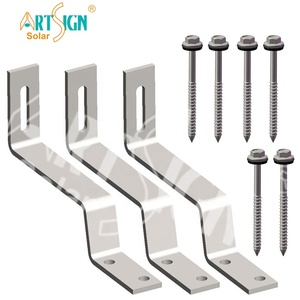 Toit de tuiles crochets de tuiles solaires systèmes de montage de panneaux solaires PV structure de montage de panneaux solaires en aluminium | ART SIGN - Product Image 5