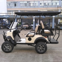 Voiturette de golf électrique 4 places Borcart Factory OEM personnalisée, à conduite fluide, pour parcours de golf, complexe hôtelier, parc et tourisme