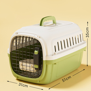 Pet Airline Carrier Box - Portable Car Travel <b>Crate</b> for Cats & Small Dogs - Product Image 2