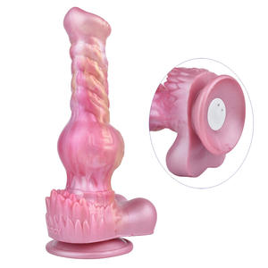 Vibromasseur télescopique en forme de pénis d'animal exotique avec télécommande sans fil, jouet sexuel électrique portable pour adultes, pour usage gay - Product Image 4