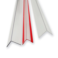 Vente en gros de bande de protection de coin de pc, bande de protection de mur anti-collision en plastique transparent bord acrylique de coin de L