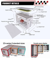Salle de bain préfabriquée tout-en-un Cammi House avec conteneur détachable, installation rapide, toilettes portables et cabine de douche pour usage professionnel