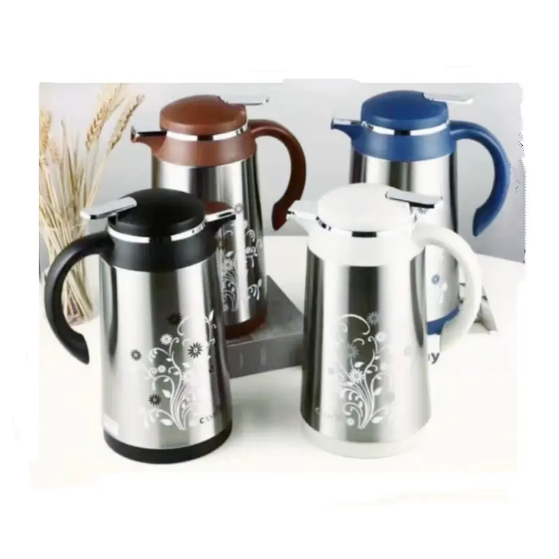 Keep hot for 4 days Stainless steel insulation hot water pot glass inner thermos flask home office hotel insulated coffee pots