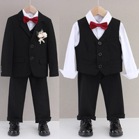 Setelan Pakaian Formal Anak Laki-laki Usia 2 hingga 14 Tahun, Setelan Blazer, Setelan Kemeja Formal, Pakaian Balita, Setelan Gentleman untuk Anak Laki-laki Besar