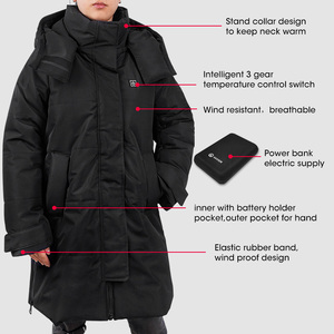 ロゴ カスタマイズ対応 防水 スポーツ ウィンター アウトドア ジャケット 7.4V/5V USB充電式 電熱ジャケット - Product Image 3