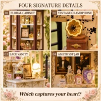 Kit DIY Book Nook K1091, puzzle en bois 3D, insert pour étagère avec lumière, maison miniature créative, cadeau pour les amoureux des livres