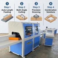 Scie circulaire CNC commande numerique 380V pour encocheuse de blocs de palettes americaines
