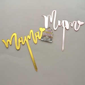 Feliz cumpleaños mamá acrílico pastel Topper para decoraciones de fiesta del Día de la madre y accesorios de pastel - Product Image 4