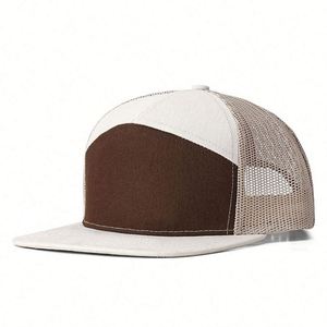 Gorra Trucker de Malla Richardson 168 de 5 Paneles con Visera Plana, de Alta Calidad, al por Mayor, Lisa, Casual, para Exteriores y Moda - Product Image 2