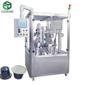 Cápsula de café Nespress pequeña de aluminio vacía de forma personalizada con máquina de embalaje de tapa - Product Image 1