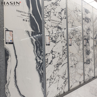 Dalles en pierre frittée blanche Calacatta 900X1800, marbre artificiel, carreaux en porcelaine émaillée pour mur d'arrière-plan d'ingénierie