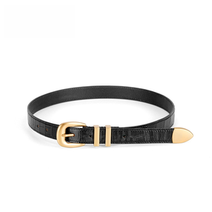 2026 Nieuwe Krokodillenleerriem met gesp voor dames, echt lederen tailleband, zomermodeaccessoire voor jurken - Product Image 4