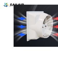 Ventilador de Extracción Industrial de Fibra de Vidrio con Rodamiento Eléctrico de Larga Duración, Carcasa de FRP, OEM/ODM, 110-240V, para Animales de Granja