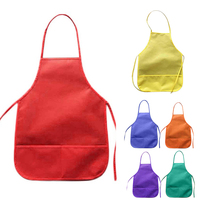 Tablier personnalisé avec logo, hygiénique, respirant, pour enfants, activités de plein air, jetable, sublimation, non tissé, pour enfants