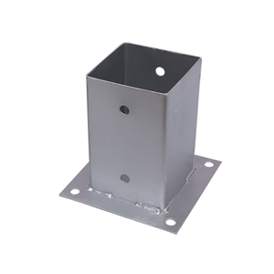 Support de poteau Pergola Post <span class=keywords><strong>Base</strong></span> Boulonné Ancre Pole Ancre Plaque d'Ancrage pour Revêtement Clôture de Jardin en Plastique - Product Image 4