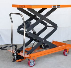 手動油圧シザーリフトテーブル-モバイルエレベーターコンパクトリフターシンプル小型プッシュプラットフォームカート - Product Image 4