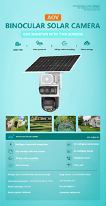 Không Thấm Nước 4g ống kính kép PTZ CCTV ngoài trời Home an ninh không dây wifi phát hiện chuyển động năng lượng mặt trời Powered IP Camera - Product Image 6