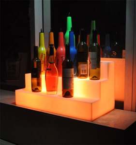 Promoción barato plástico RGB colorido Led luminoso <span class=keywords><strong>Moet</strong></span> <span class=keywords><strong>Chandon</strong></span> cubo de <span class=keywords><strong>hielo</strong></span> cubo para cerveza - Product Image 2