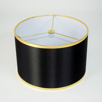 Abat-jour Morden personnalisé lampe de table côtière minimaliste traditionnel chinois Design méditerranéen noir blanc térylène couverture en coton